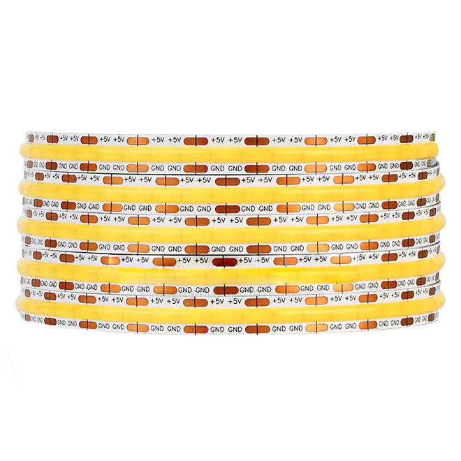 90CRI DC5V USB 320 Chips/M High Density Flexible FCOB LED Light Strip 90CRI DC5V USB 320 Chips/M High Density Flexible FCOB LED Light Strip